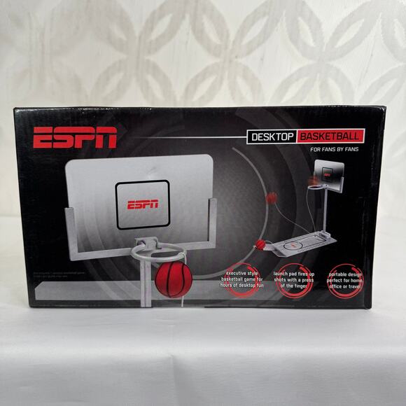 ESPN Office Home Desktop Basketball Half Court Table Finger Game Handheld New! - Picture 5 of 5